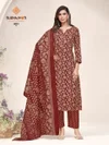 Poshak Vol 8 By Suryajyoti Pure Cotton Printed Kurti With Bottom Dupatta